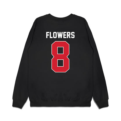 Arkansas State - NCAA Football : Josh Flowers - Vintage Helmet Premium Crewneck Sweatshirt-1