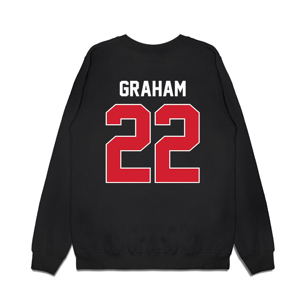 Arkansas State - NCAA Football : Samuel Graham - Vintage Helmet Premium Crewneck Sweatshirt-1
