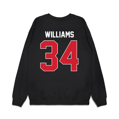 Arkansas State - NCAA Football : Marquis Williams - Vintage Helmet Premium Crewneck Sweatshirt-1