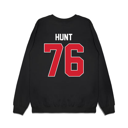 Arkansas State - NCAA Football : Trason Hunt - Vintage Helmet Premium Crewneck Sweatshirt-1