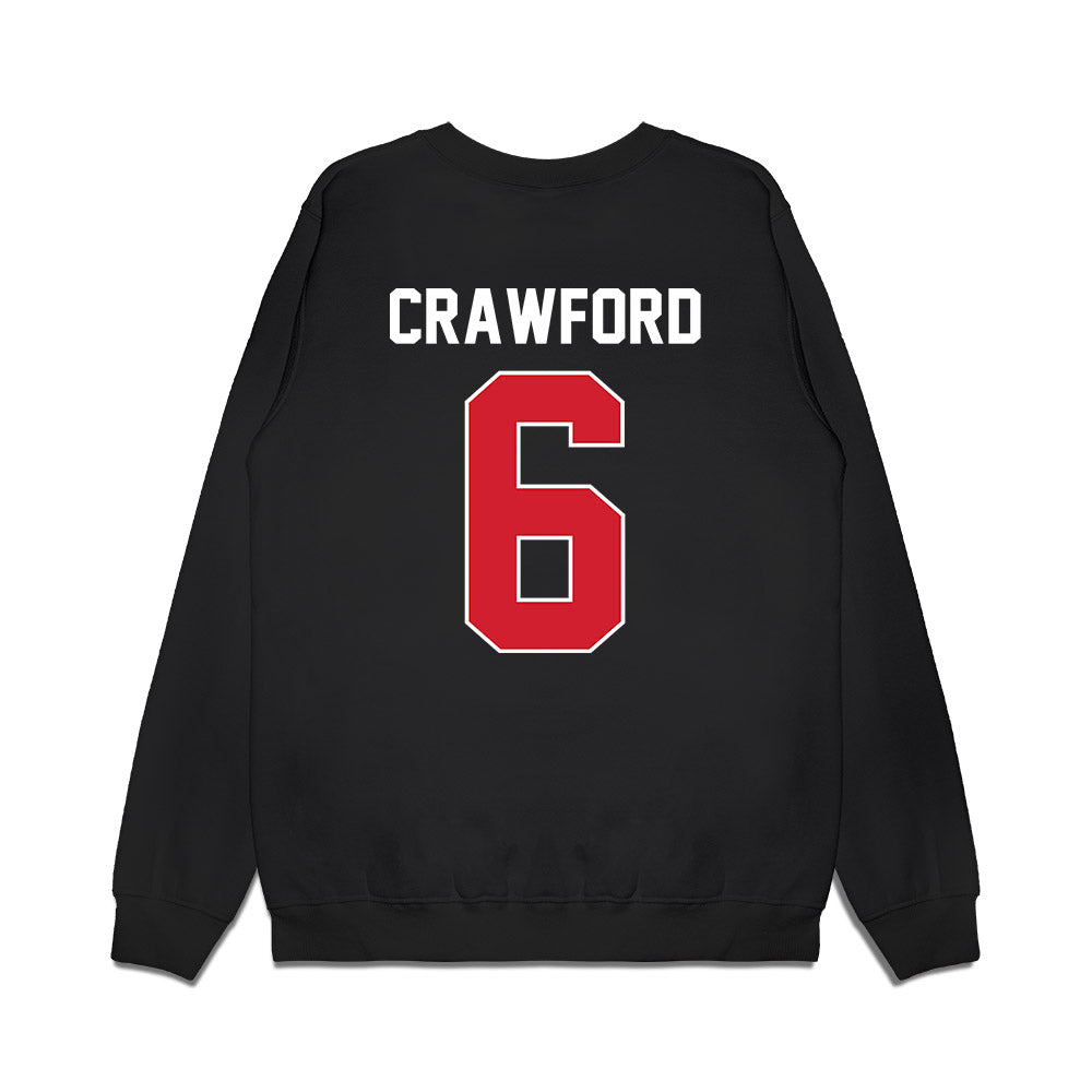 Arkansas State - NCAA Football : Ethan Crawford - Vintage Helmet Premium Crewneck Sweatshirt-1