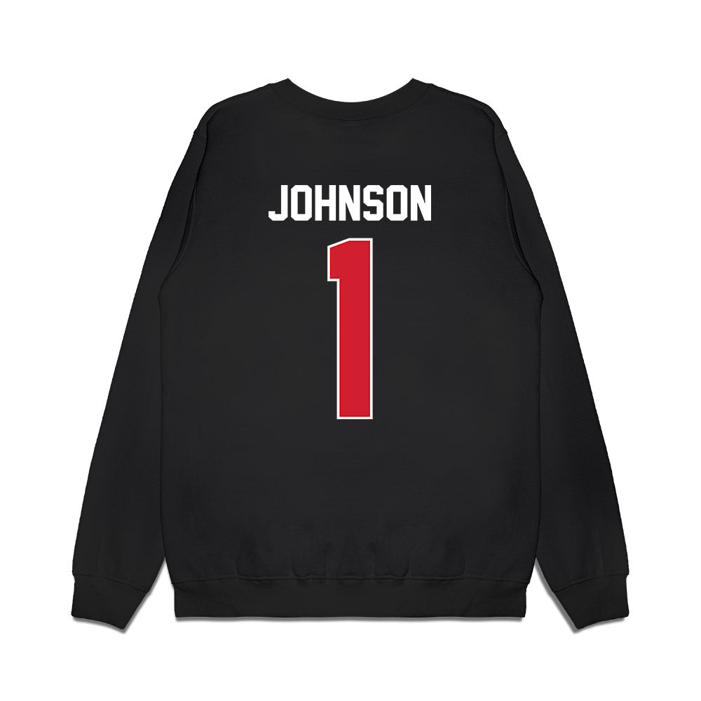 Arkansas State - NCAA Football : Samy Johnson - Vintage Helmet Premium Crewneck Sweatshirt-1