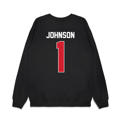 Arkansas State - NCAA Football : Samy Johnson - Vintage Helmet Premium Crewneck Sweatshirt-1