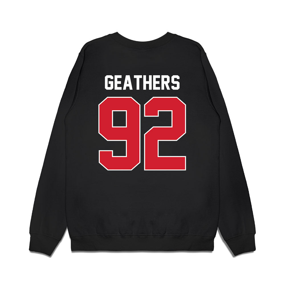Arkansas State - NCAA Football : Thurman Geathers - Vintage Helmet Premium Crewneck Sweatshirt-1