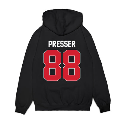 Arkansas State - NCAA Football : Calen Presser - Vintage Helmet Premium Hooded Sweatshirt-1