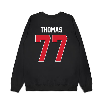 Arkansas State - NCAA Football : Makilan Thomas - Vintage Helmet Premium Crewneck Sweatshirt-1