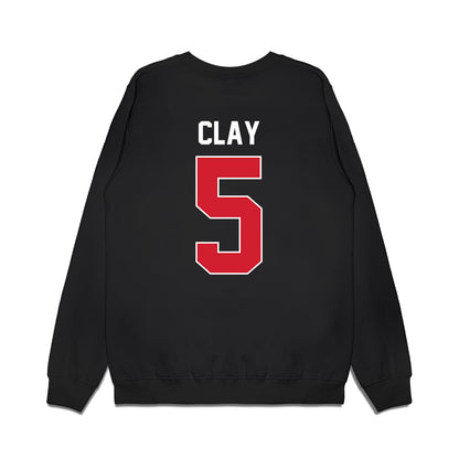 Arkansas State - NCAA Football : Kenyon Clay - Vintage Helmet Premium Crewneck Sweatshirt-1