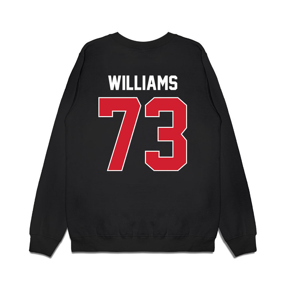 Arkansas State - NCAA Football : Kobe Williams - Vintage Helmet Premium Crewneck Sweatshirt-1