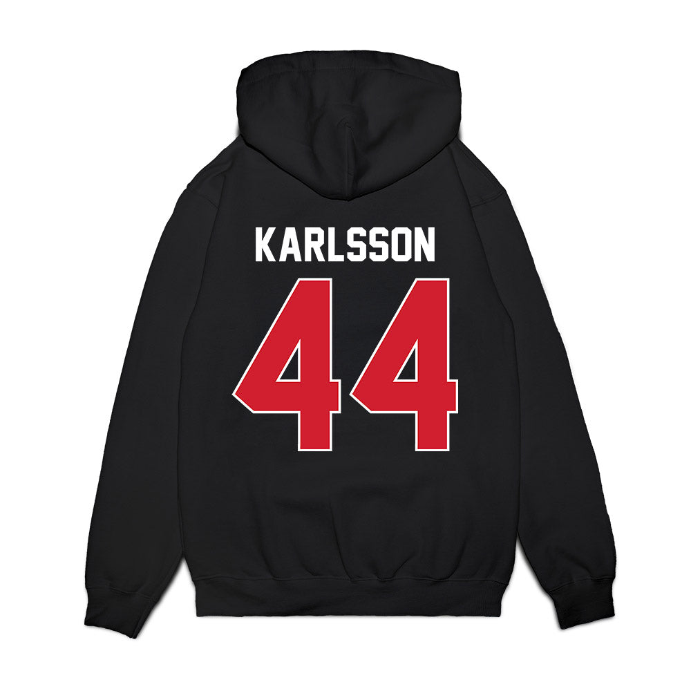 Arkansas State - NCAA Football : Ben Karlsson - Vintage Helmet Premium Hooded Sweatshirt-1