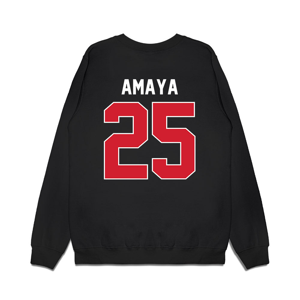Arkansas State - NCAA Football : Clayton Amaya - Vintage Helmet Premium Crewneck Sweatshirt-1
