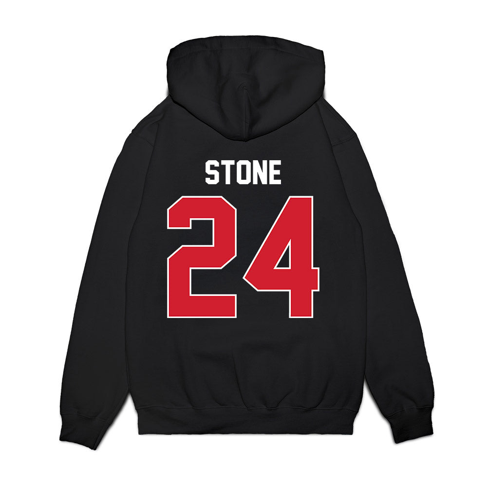 Arkansas State - NCAA Football : Josh Stone - Vintage Helmet Premium Hooded Sweatshirt-1