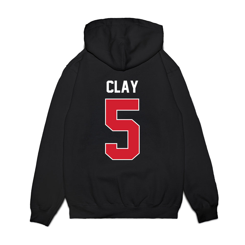 Arkansas State - NCAA Football : Kenyon Clay - Vintage Helmet Premium Hooded Sweatshirt-1