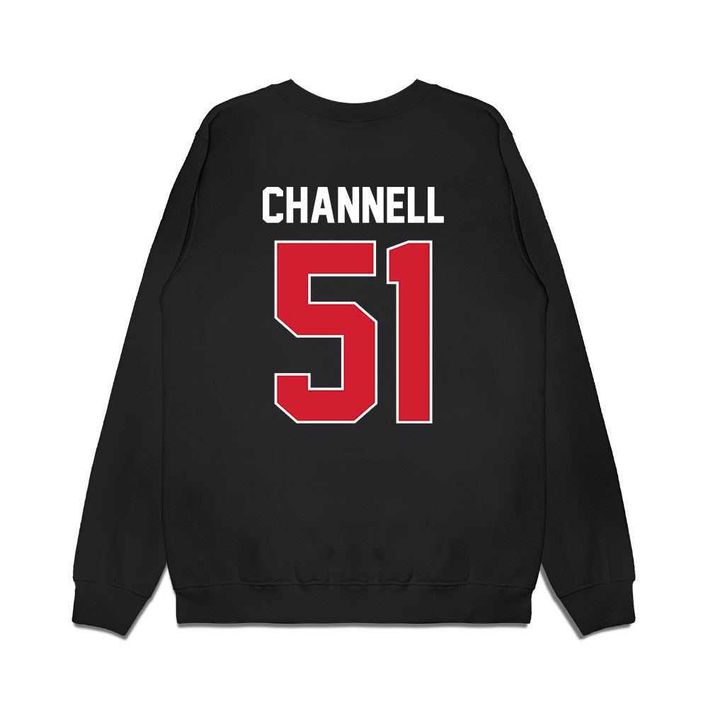 Arkansas State - NCAA Football : Cade Channell - Vintage Helmet Premium Crewneck Sweatshirt-1