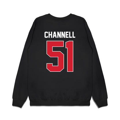 Arkansas State - NCAA Football : Cade Channell - Vintage Helmet Premium Crewneck Sweatshirt-1