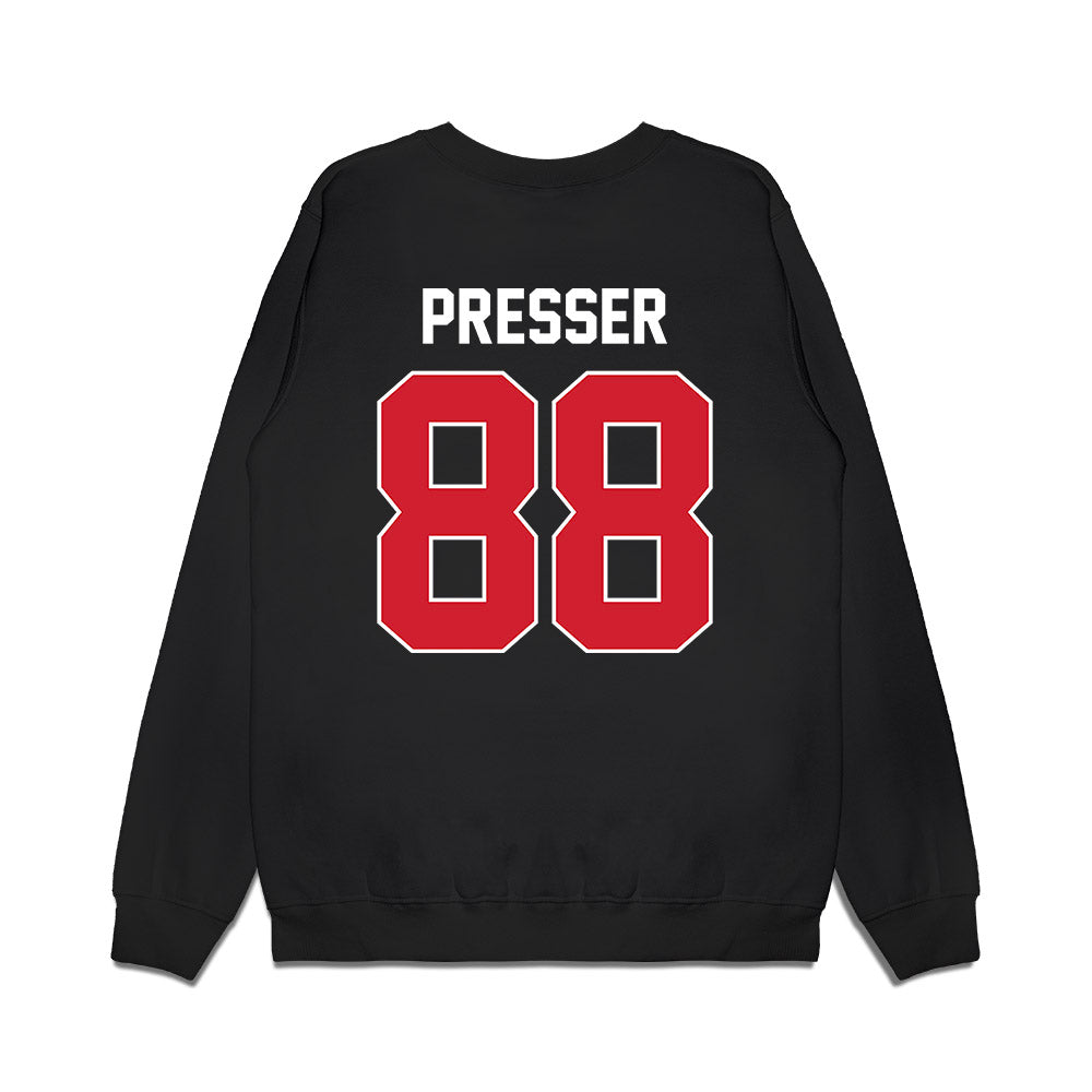 Arkansas State - NCAA Football : Calen Presser - Vintage Helmet Premium Crewneck Sweatshirt-1