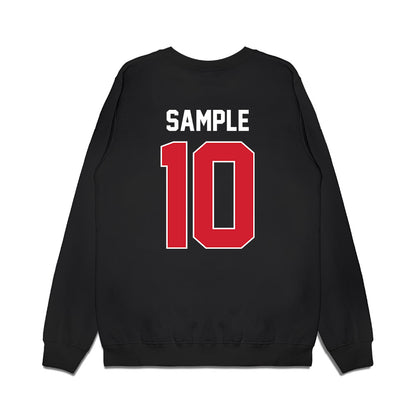 Arkansas State - NCAA Football : Jordan Sample - Vintage Helmet Premium Crewneck Sweatshirt-1