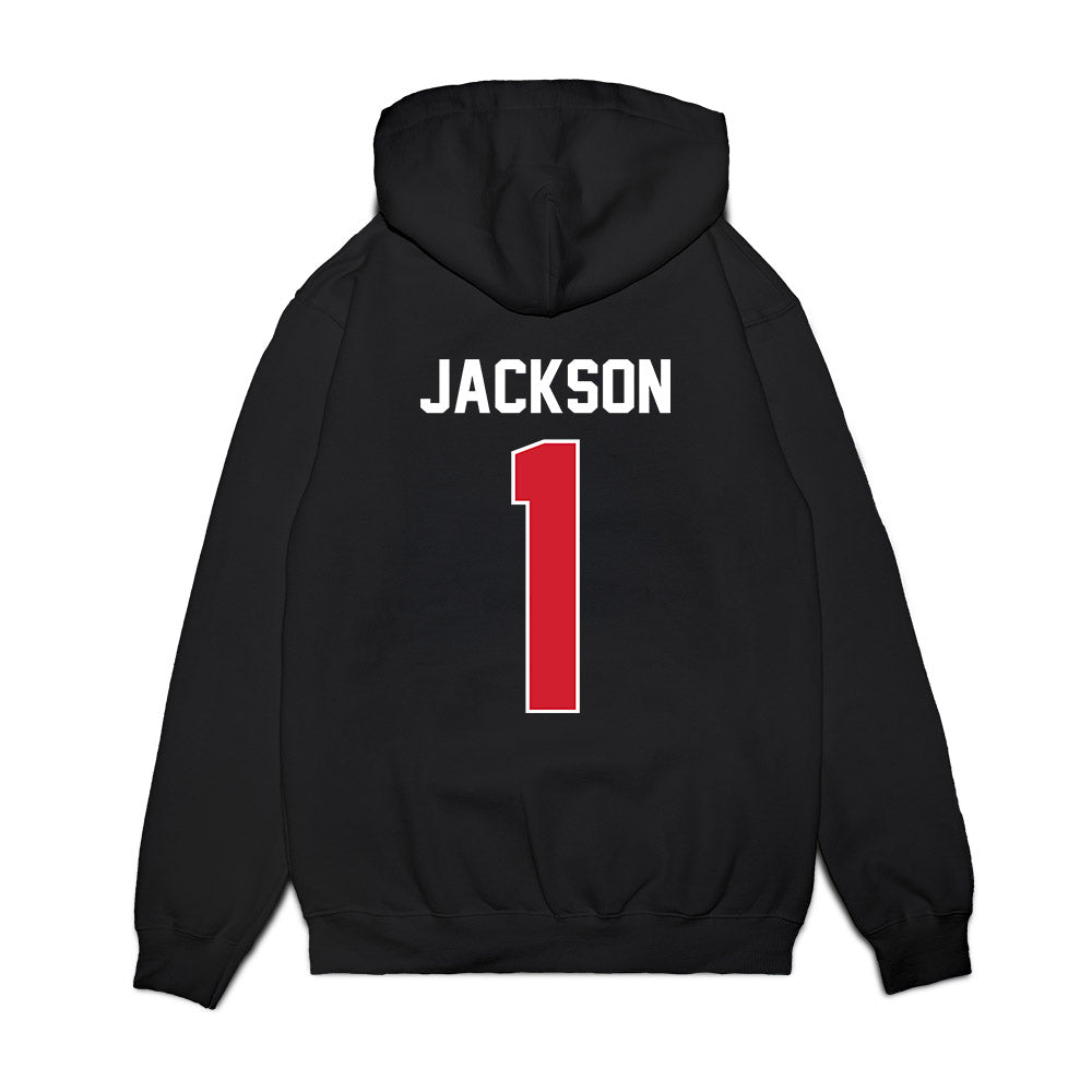 Arkansas State - NCAA Football : Braden Jackson - Vintage Helmet Premium Hooded Sweatshirt-1