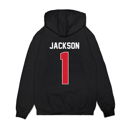 Arkansas State - NCAA Football : Braden Jackson - Vintage Helmet Premium Hooded Sweatshirt-1