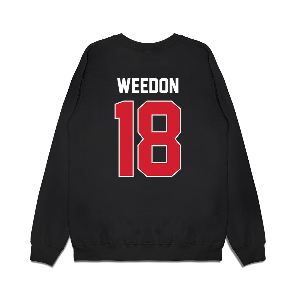 Arkansas State - NCAA Football : Malekhi Weedon - Vintage Helmet Premium Crewneck Sweatshirt-1