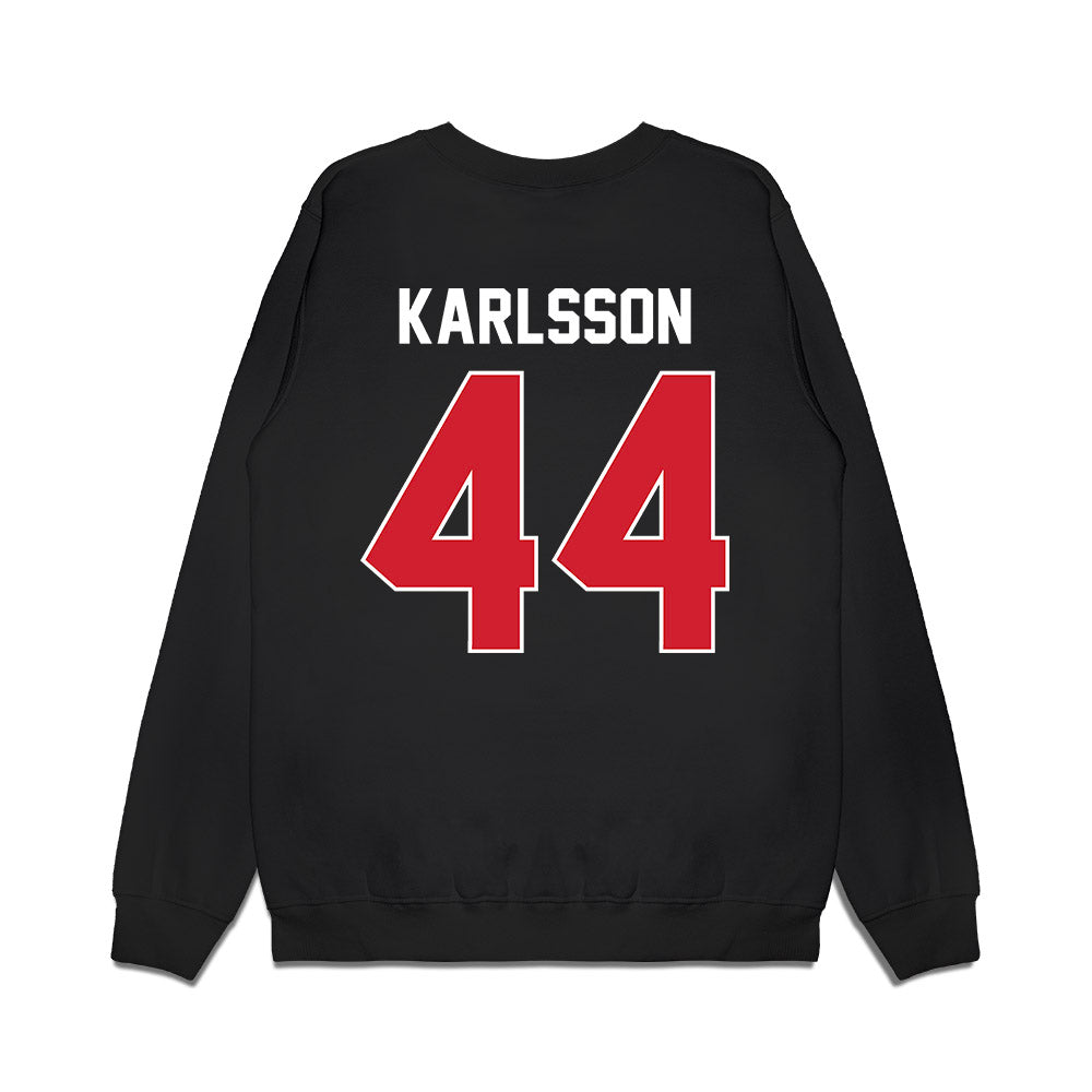 Arkansas State - NCAA Football : Ben Karlsson - Vintage Helmet Premium Crewneck Sweatshirt-1