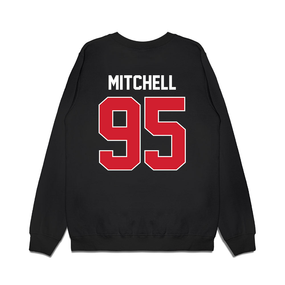Arkansas State - NCAA Football : Simeon Mitchell - Vintage Helmet Premium Crewneck Sweatshirt-1