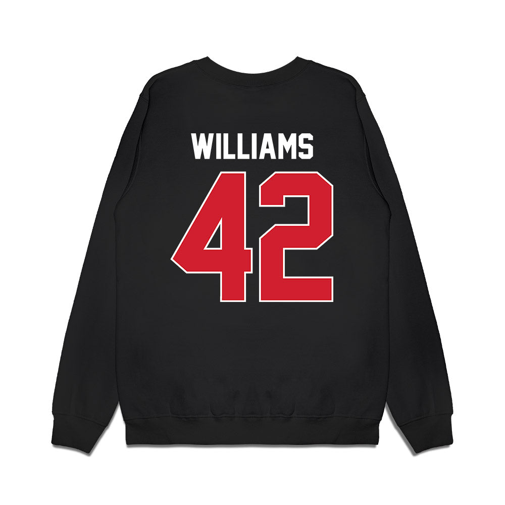 Arkansas State - NCAA Football : Shaun Williams - Vintage Helmet Premium Crewneck Sweatshirt-1