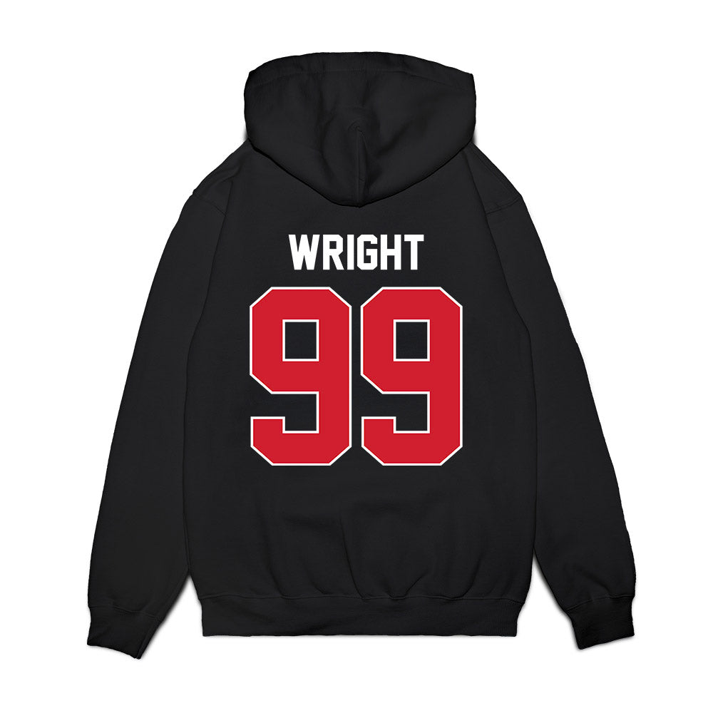 Arkansas State - NCAA Football : Quincy Wright - Vintage Helmet Premium Hooded Sweatshirt-1