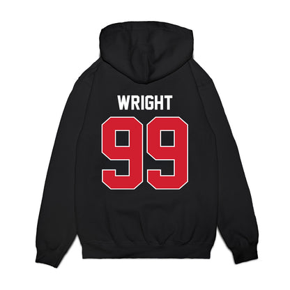 Arkansas State - NCAA Football : Quincy Wright - Vintage Helmet Premium Hooded Sweatshirt-1