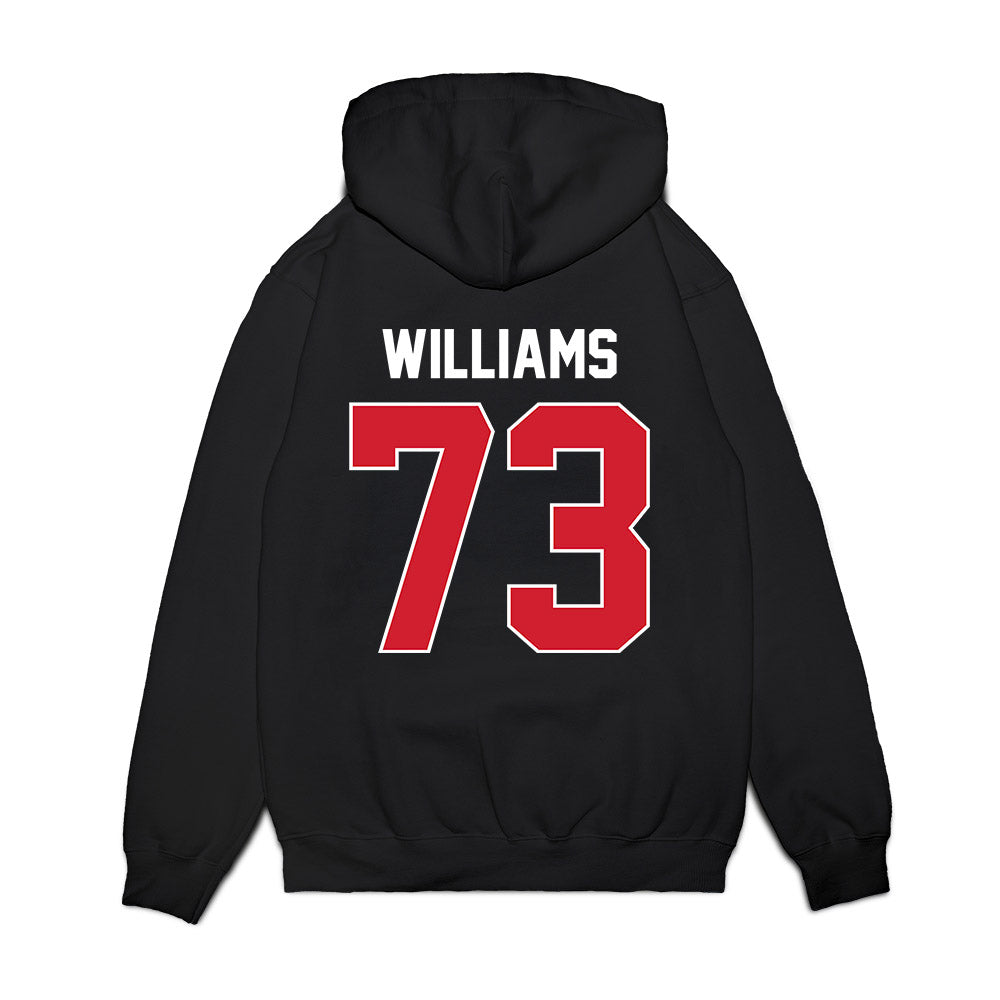 Arkansas State - NCAA Football : Kobe Williams - Vintage Helmet Premium Hooded Sweatshirt-1