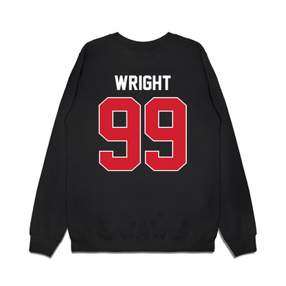 Arkansas State - NCAA Football : Quincy Wright - Vintage Helmet Premium Crewneck Sweatshirt-1