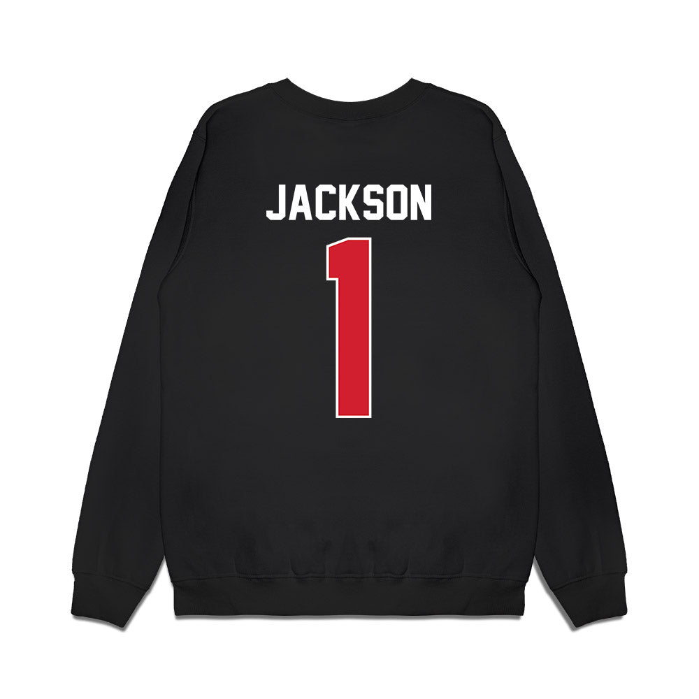 Arkansas State - NCAA Football : Braden Jackson - Vintage Helmet Premium Crewneck Sweatshirt-1