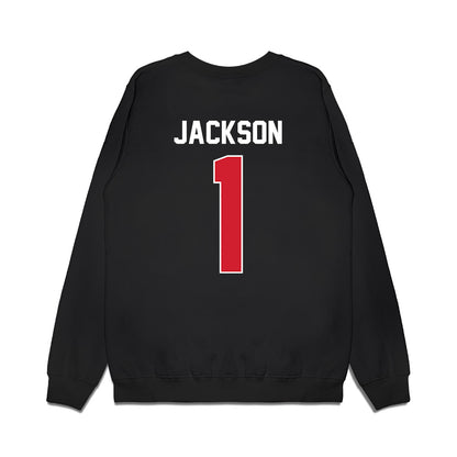 Arkansas State - NCAA Football : Braden Jackson - Vintage Helmet Premium Crewneck Sweatshirt-1
