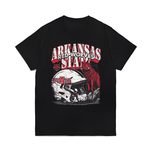 Arkansas State - NCAA Football : Noah Hamlin - Vintage Helmet Comfort Colors T-Shirt-0