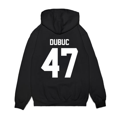 New Mexico - NCAA Football : Trey Dubuc - Vintage Helmet Premium Hooded Sweatshirt-1