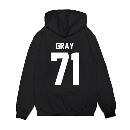 New Mexico - NCAA Football : Travis Gray - Vintage Helmet Premium Hooded Sweatshirt-1