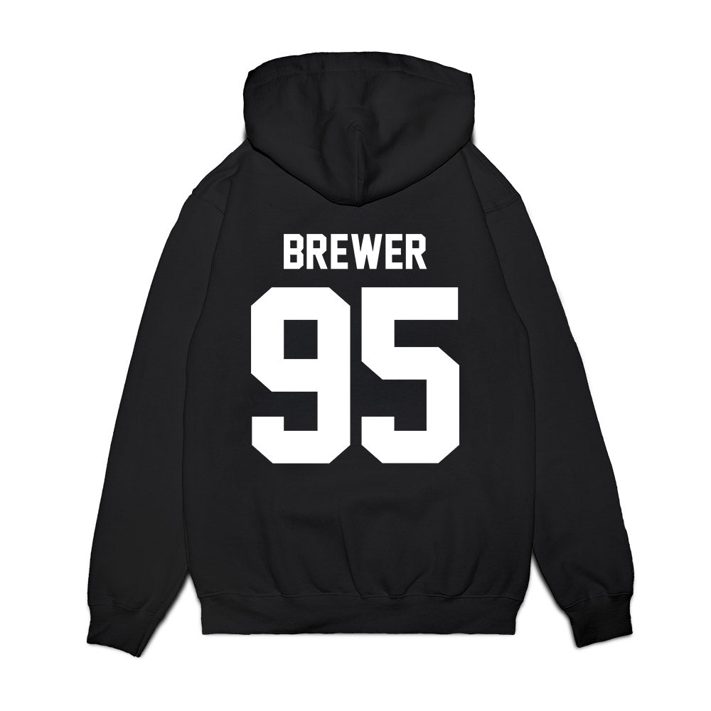 New Mexico - NCAA Football : Colby Brewer - Vintage Helmet Premium Hooded Sweatshirt-1