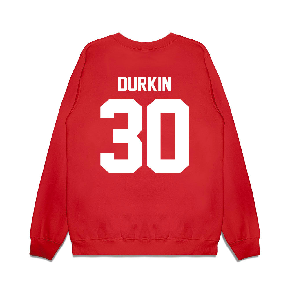 New Mexico - NCAA Football : Brendan Durkin - Vintage Helmet Premium Crewneck Sweatshirt-1
