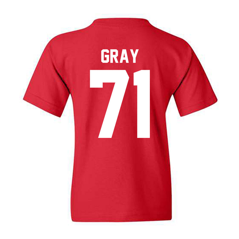 New Mexico - NCAA Football : Travis Gray - Vintage Helmet Youth T-Shirt-1