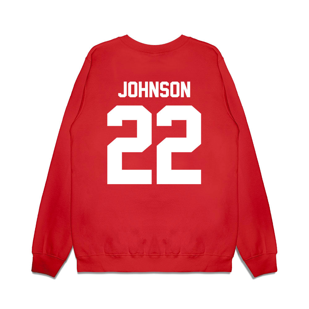 New Mexico - NCAA Football : Dimitri Johnson - Vintage Helmet Premium Crewneck Sweatshirt-1