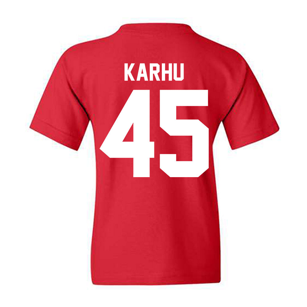 New Mexico - NCAA Football : Brett Karhu - Vintage Helmet Youth T-Shirt-1