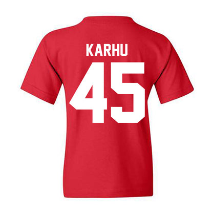 New Mexico - NCAA Football : Brett Karhu - Vintage Helmet Youth T-Shirt-1