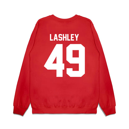 New Mexico - NCAA Football : Matthew Lashley - Vintage Helmet Premium Crewneck Sweatshirt-1