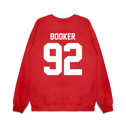New Mexico - NCAA Football : Brian Booker - Vintage Helmet Premium Crewneck Sweatshirt-1