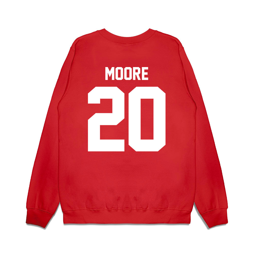 New Mexico - NCAA Football : Dereck Moore - Vintage Helmet Premium Crewneck Sweatshirt-1