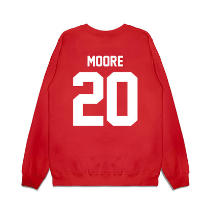 New Mexico - NCAA Football : Dereck Moore - Vintage Helmet Premium Crewneck Sweatshirt-1