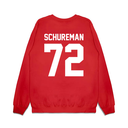 New Mexico - NCAA Football : Griffin Schureman - Vintage Helmet Premium Crewneck Sweatshirt-1