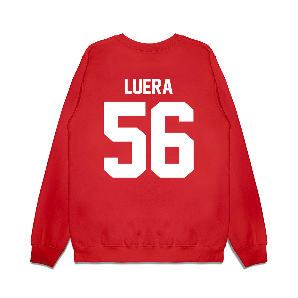 New Mexico - NCAA Football : Marko Luera - Vintage Helmet Premium Crewneck Sweatshirt-1