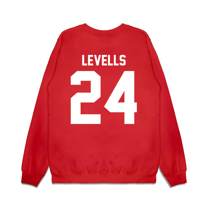 New Mexico - NCAA Football : Bear Levells - Vintage Helmet Premium Crewneck Sweatshirt-1