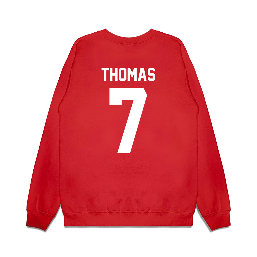 New Mexico - NCAA Football : Dorian Thomas - Vintage Helmet Premium Crewneck Sweatshirt-1