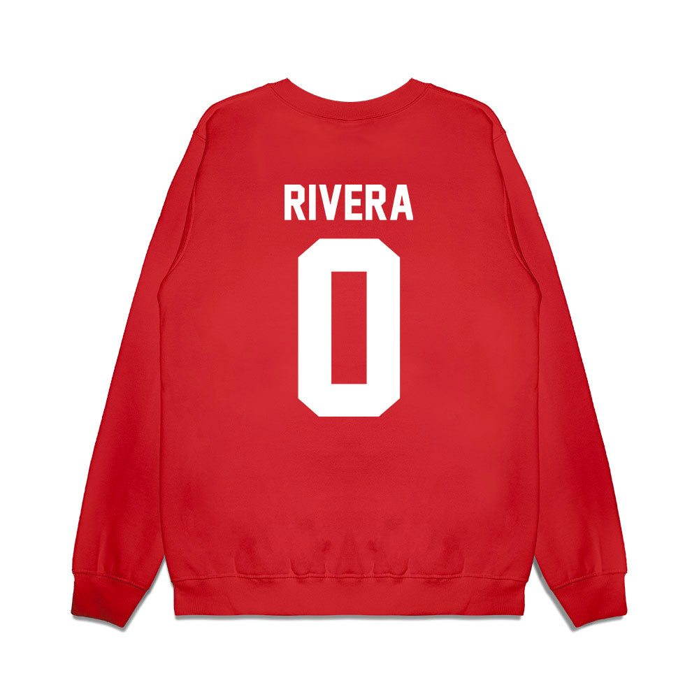 New Mexico - NCAA Football : Nicolas Rivera - Vintage Helmet Premium Crewneck Sweatshirt-1
